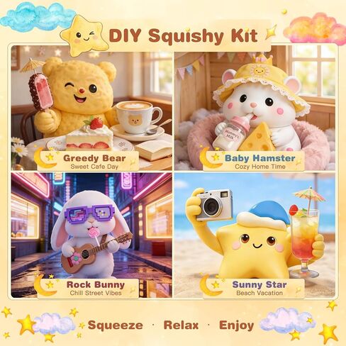 مجموعة تابا اسفنجي DIY - مجموعة صنع اسفنجي الكل في واحد مع قوالب السيليكون، سيليكون سائل 18 أونصة 1: 1 مزيج من الراتنج AB، مطاط مرن خالٍ من الفقاعات وسريع المعالجة، هدايا حرفية لطيفة للأطفال والمراهقين المبدعين in Kuwait