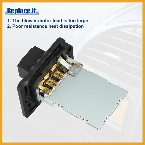 سيارة HVAC منفاخ موتور المقاوم سخان استبدال صالح لكيا فورتي 2014-2018 لكيا سورينتو 2011-2019 NO. 20424/971283K000 - عبوة من قطعة واحدة بديلة باللون الأسود in Kuwait