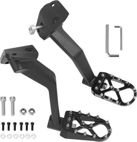 Adjustable Passenger Foot Pegs Fit for Can-Am Ryker 600 900 Rally Sport 2019-2026 Rear Floorboards Anti-Slip Foot Rest with Studs (MAX Mount 219400800 Required) in Kuwait