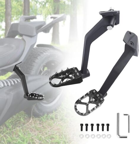 Adjustable Passenger Foot Pegs Fit for Can-Am Ryker 600 900 Rally Sport 2019-2026 Rear Floorboards Anti-Slip Foot Rest with Studs (MAX Mount 219400800 Required) in Kuwait