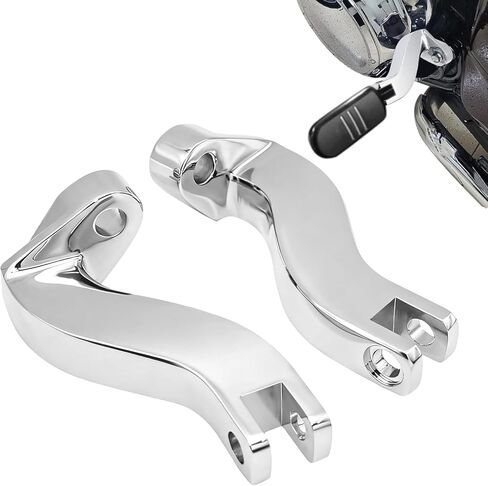 '93-'25 Chrome Rear Passenger Foot Pegs Floorboards Mounting Bracket Kits for Harley Davidson Touring RoadKing Streetglide Roadglide Electraglide 1993-2025 Modles (Replaces HD# 50198-97B) in Kuwait
