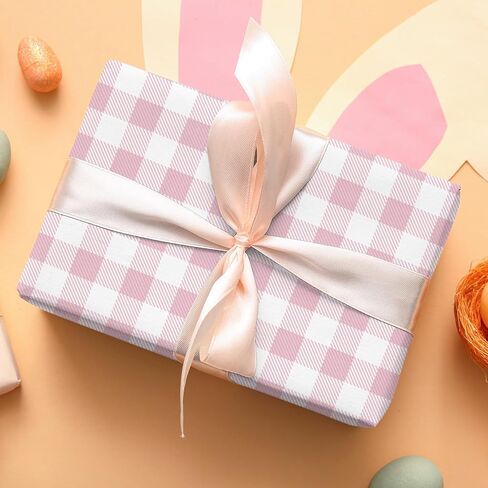 60 Sheets Spring Buffalo Plaids Scrapbook Paper, 12 Styles Double - Sides Pastel Plaids Scrapbook Specialty Paper Folded Flat for Spring DIY Card Making Easter Photo Album Decor, 8.3'' x 5.7'' in Kuwait