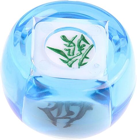 SM SunniMix Chinese Mahjong Dice,Entertainment Toy,Card Room Accessories,Party Game Dice,Polyhedral Dice,Multi Sided Game Dice for Party, Clear Blue in Kuwait