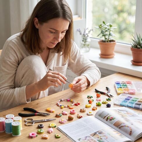 40PCS Assorted Resin Keychain Charms for Jewelry Making Bulk Mixed Cute 3D Bracelet Charms Keychain Charm with Animal Food Fruit Flower Charms for Bracelet Earring Jewelry Making DIY Crafts Supplies in Saudi Arabia