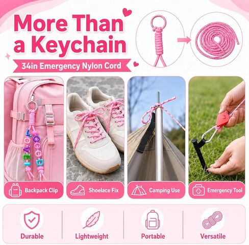 DIY Alphabet Bead Keychain Making Kit, 86 PCS Letter Number Beads with Braided Wrist Straps, Word Charms, Key Rings and Storage Box, Personalized Backpack Charm Craft Kit for Teens Adults in Saudi Arabia
