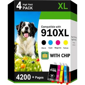 خراطيش حبر 910XL 910 8020 بديلة لحزمة التحرير والسرد باللون الأسود واللون لطابعة HP 910XL/910 Multipack لطابعات OfficeJet Pro 8020 8010 8035 8025 8015 8022 8028 8018 8030 in Kuwait
