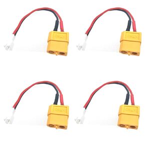 4 Female XT60 to JST-PH2.0 Male Adapter Conversion Cables 22awg 10cm, Suitable for Micro Whoop, 1/18 1/24 RC Cars, RC Ships, RC Aircraft, RC Aircraft, and RC ESC in Saudi Arabia