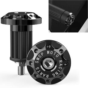 2 PCS Motorcycle Bar End Plug, Alloy Anti-rust Anti-collision Handlebar Grip End Caps, 7/8" 22mm Handlebar Decorations, for Most Scooters, Off-Road Motorcycles (Red) in Saudi Arabia