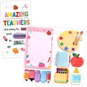 Ceiba Tree Teacher Sticky Notes Set Self-Stick Memo Pads Page Markers End of Year Thank You Teacher Gifts for Appreciation Week Staff Coworkers in Saudi Arabia