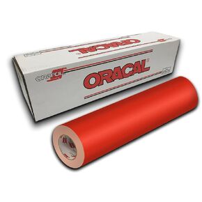 Oracal 631 Exhibition Cal Matte Finish - 12" x 10ft - Orange Red 047 in Kuwait
