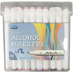 36 Colors Alcohol Markers, Dual Tip Alcohol Based Art Markers, Brush Tip Mark Pens with Case for Adult Coloring Hand Lettering in Saudi Arabia