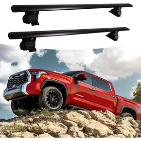 2PCS (Black) Cross Bars Roof Rack Cargo Rack Luggage Bars Fits for Toyota Tundra 2022-2026 Roof Racks Aluminum Crossbar Roof Rail Bar in Saudi Arabia