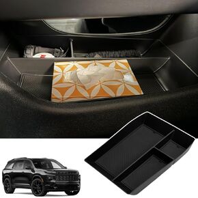 صينية تنظيم وحدة التحكم المركزية لعام 2026 2025 2024 Chevy Traverse/GMC Acadia/Buick Enclave الملحقات الداخلية - صندوق تخزين عملات معدنية لمسند ذراع وحدة التحكم المركزية - بلاستيك ABS، أسود in Kuwait