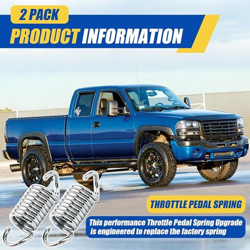 Throttle Pedal Spring Upgrade,Compatible with 2001-2005 6.6L LB7-LLY Duramax 2500/3500 Trucks, Less Sensitive Throttle Pedal Replacement Parts,2 Pack in Saudi Arabia