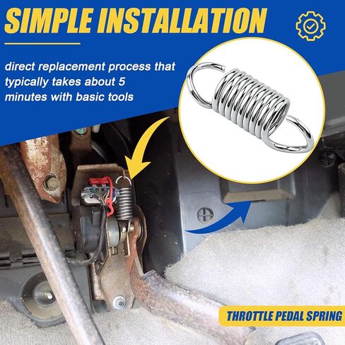 Throttle Pedal Spring Upgrade,Compatible with 2001-2005 6.6L LB7-LLY Duramax 2500/3500 Trucks, Less Sensitive Throttle Pedal Replacement Parts,2 Pack in Saudi Arabia