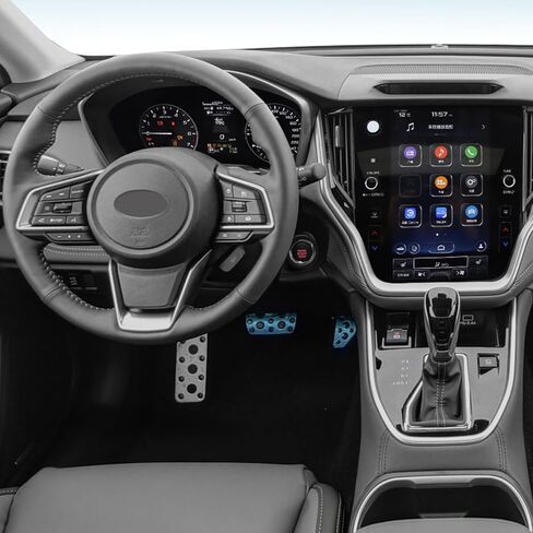 Pedal Covers for Subaru Forester 2019 to 2024 - Custom Fit, Throttle/Brake/Clutch Pedal Covers，Auto Aluminum Pedal Covers, Anti-Slip Extended Pedal Pad, for Subaru Forester Accessories in Saudi Arabia