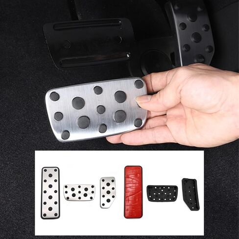 Pedal Covers for Subaru Forester 2019 to 2024 - Custom Fit, Throttle/Brake/Clutch Pedal Covers，Auto Aluminum Pedal Covers, Anti-Slip Extended Pedal Pad, for Subaru Forester Accessories in Saudi Arabia