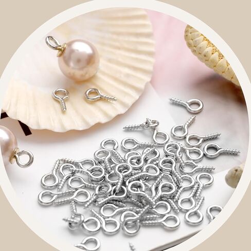 300PCS Gold Mini Screw Eye Pins, 10mm Metal Eyelet Hooks for DIY Jewelry Making, Art Projects Bead Charms, Tiny Eye Hooks for Cork Top Bottles(Gold) in Saudi Arabia