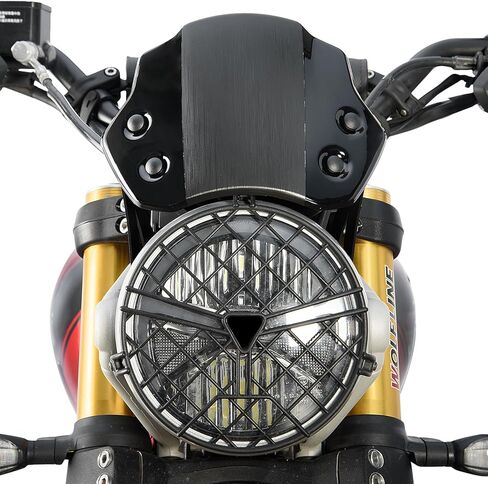 الزجاج الأمامي للدراجة النارية من أجل Triumph SCRAMBLER 400 X 2024 2025 SCRAMBLER400X شاشة درع الرياح Flyscreen منحرف حامي هدية (أسود) in Kuwait