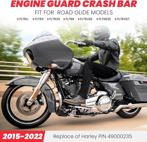 دعامة دعم هدية Road Glide مناسبة لـ Harley Davidson FLTRU FLTRX FLTRXS FLTRK FLTRXSE FLTRUSE FLTRKSE FLTRXST 2015-2022، استبدال P/N 49000274 لقضيب التصادم المسطح in Kuwait