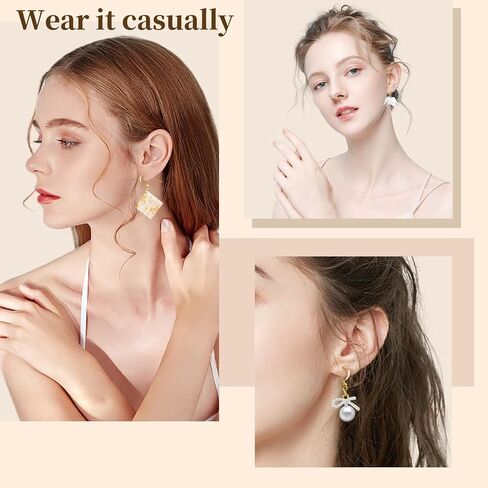 160 PCS/80 Pairs 14K Gold Tone Plated Earring Hooks Hypoallergenic Ear Wires Fish Hooks with 100 PCS Clear Silicone Earring Backs and 100 PCS Jump Rings Gold Earring Findings for DIY Jewelry Making in Saudi Arabia