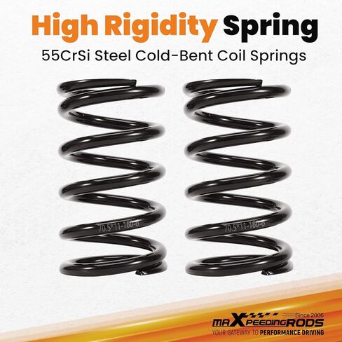 maxpeedingrods قطعتان من اللفائف الأمامية لسيارة Honda Civic 2006-2011، لسيارة Acura CSX 2006-2011، مجموعة تعليق كويلوفر التخميد 24 مستوى، طقم خفض الارتفاع قابل للتعديل، أحمر in Kuwait