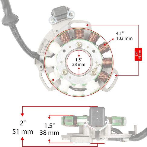 Caltric Stator Compatible With Yamaha Banshee 350 Yfz350 1987 1988 1989 1990 1991 1992 1993 1994 in Kuwait