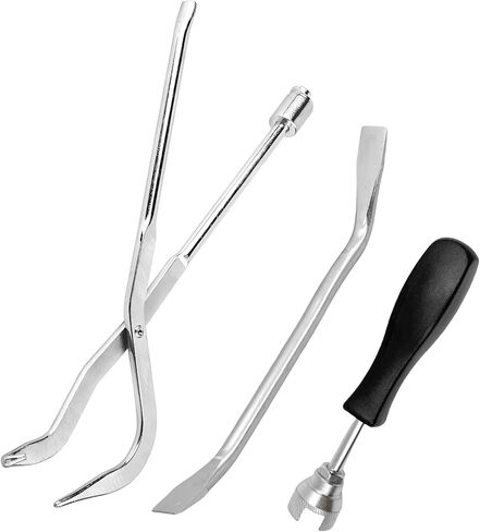 3 PCS Car Drum Brake Tool Kit, Double Ended Pliers with Spring Compressor & Brake Spoon, Vehicle Drum Brakes Adjustment Tool Set for Spring Removal & Installation in Saudi Arabia