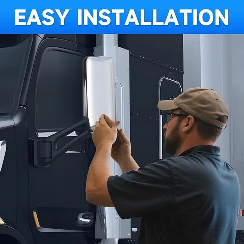 ELH Replacement Door Mirror Covers Compatible With Peterbilt 567 Peterbilt 579 Peterbilt 587 Rear View Side Mirrors Covers (Left Side and Right Side) in Saudi Arabia