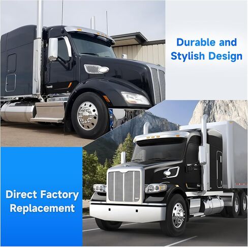 ELH Replacement Door Mirror Covers Compatible With Peterbilt 567 Peterbilt 579 Peterbilt 587 Rear View Side Mirrors Covers (Left Side and Right Side) in Saudi Arabia