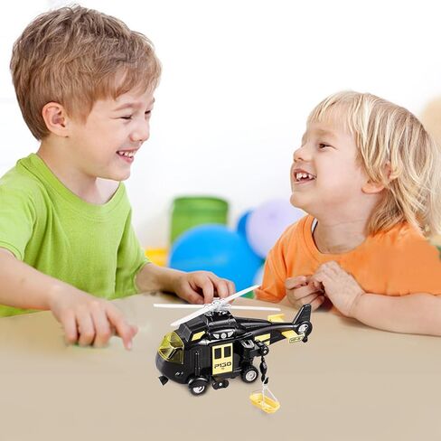 Helicopter Toy with Lights and Sound,Simulation Aircraft Helicopter Toy Model with Light - Aircraft with Movable Propellers for Kindergarten, School, Park, Home in Saudi Arabia