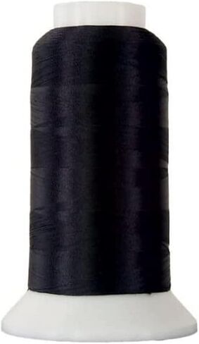 خيوط متفوقة الخط السفلي 2-Ply 60-Weight بوليستر تطريز خياطة اللحف - مخروط 3000 ياردة (#625 أسود) in Kuwait