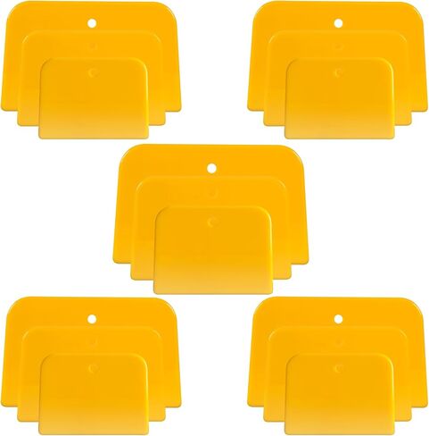 Body Filler Spreaders (Pack of 100) - 4 Inch Yellow Reusable Auto Body Plastic Filler Spreader Tool for Automotive Body Applying Fillers, Putties, Glazes, Caulks - Autobody Paint Repairs in Kuwait