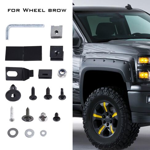 G-PLUS Fender Flares Screw/Bolt Hardware Kit Compatible with Chevy Universal Pocket/Rivet Style in Kuwait