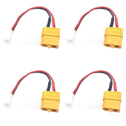 4 Female XT60 to JST-PH2.0 Male Adapter Conversion Cables 22awg 10cm, Suitable for Micro Whoop, 1/18 1/24 RC Cars, RC Ships, RC Aircraft, RC Aircraft, and RC ESC in Saudi Arabia