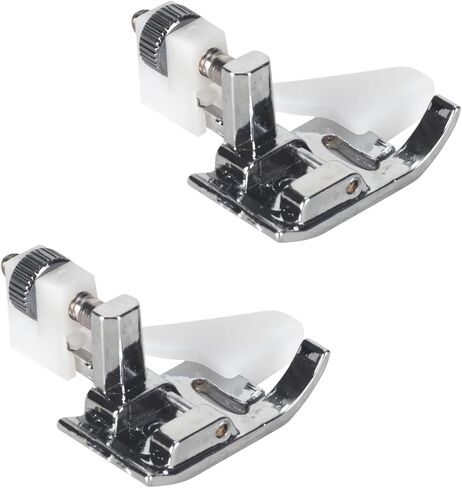 2Pcs Silver Blind Stitch Hem Foot Sewing Machine Presser Foot Fit for Most Low Shank Snap-On Singer, Brother, Babylock, Janome, Elna and More Sewing Machines, Sewing Machine Parts and Accessories in Kuwait