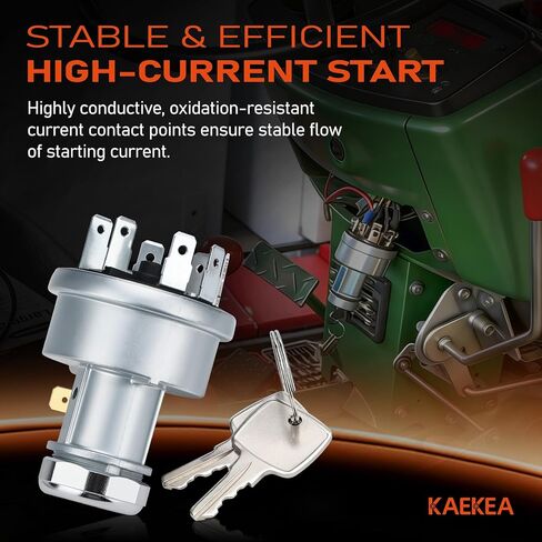 RE45963 Ignition Switch with Key for John Deere Tractor 4200 4300 4400 4500 4600 4700 5200 5300 5400 5500 5600 5700 5210 5310 5410 5510 6300 6500 6600 904 1054 1204 1354 5400N 5410N 5E-704 5E-754 in Saudi Arabia