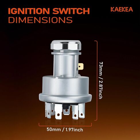 RE45963 Ignition Switch with Key for John Deere Tractor 4200 4300 4400 4500 4600 4700 5200 5300 5400 5500 5600 5700 5210 5310 5410 5510 6300 6500 6600 904 1054 1204 1354 5400N 5410N 5E-704 5E-754 in Saudi Arabia