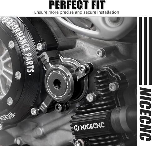 غطاء فلتر زيت شفاف من NICECNC متوافق مع Yamaha YFZ450R 2009-2015 2016 2017 2018 2019 2020 2021 2022 2023 2025، YFZ450X 2010-2011، انظر التركيبات باللون الأسود in Kuwait