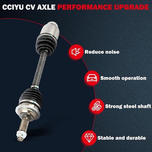 CCIYU CV Axle Shaft Assembly for Ford Fusion 2006-2012 & for Mazda 6 2003-2008 & for Mercury Milan 2006-2011 & for Lincoln MKZ 2012 - Replace# 66-8154 in Kuwait