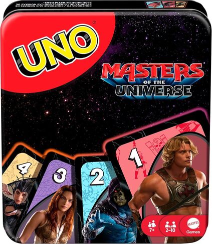 Mattel Games UNO Masters of the Universe Movie Card Game in Decorative Tin with Movie-Inspired Deck for Kids, Teens, Grown-Ups, Family Nights, Parties, Travel & Camping (Amazon Exclusive) in Kuwait
