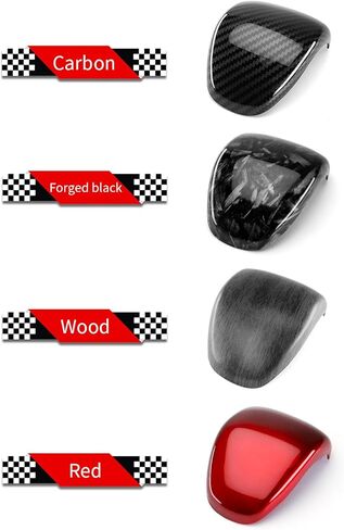 Shift Gear Cover Compatible with Kia Soul 2020-2025 – ABS Auto Gear Stick Protector Accessories (Carbon Fiber Pattern) in Kuwait