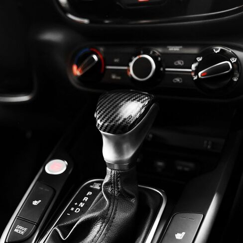 Shift Gear Cover Compatible with Kia Soul 2020-2025 – ABS Auto Gear Stick Protector Accessories (Carbon Fiber Pattern) in Kuwait