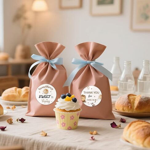 80Pcs Something Sweet is Brewing Stickers Thanks for Bean Here Sticker for Coffee Theme Baby Shower Decoration A Baby is Brewing Party Decors Favors Candy Gifts Envelopes Packaging Seals in Saudi Arabia