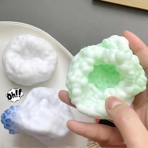 4Pcs Crunchy Squishy Noisy Stress Balls Ice Skin Fidget Sensory, Sand Squishys, Portable Desktop Relief Stress Balls for Adults Party Carnival Rewards Birthday (Mix) in Kuwait