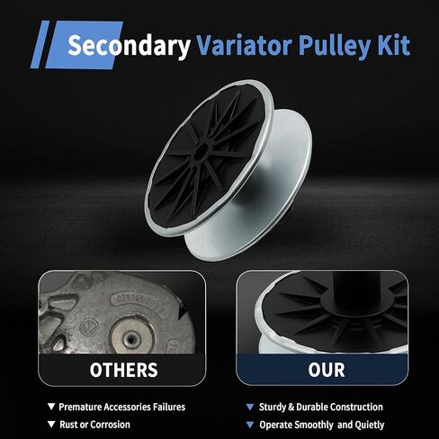 Transmission Secondary Variator Pulley Kit Compatible with John Deere GT79244 MIA12482 Series Lawn Tractors RT400 D105 E100 X105 X106 100 in Kuwait