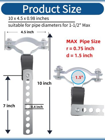 2pcs Heavy Duty Muffler Exhaust Hanger Plus, for 1.5 inch Pipe, for Cummins, for Generator Onan 2500 4000 5500, for Odyssey Replacement 1552174 155-2174, RV Style. in Saudi Arabia