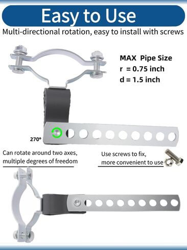 2pcs Heavy Duty Muffler Exhaust Hanger Plus, for 1.5 inch Pipe, for Cummins, for Generator Onan 2500 4000 5500, for Odyssey Replacement 1552174 155-2174, RV Style. in Saudi Arabia