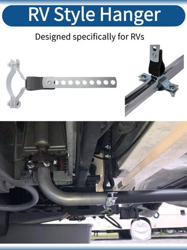 2pcs Heavy Duty Muffler Exhaust Hanger Plus, for 1.5 inch Pipe, for Cummins, for Generator Onan 2500 4000 5500, for Odyssey Replacement 1552174 155-2174, RV Style. in Saudi Arabia