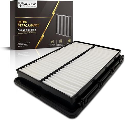 CA11942 Engine Air Filter for Hyundai Sonata 2015-2019 2.4L, Sonata Hybrid 2016-2019 2.0L, Kia Optima 2016-2020 2.4L, Optima Hybrid 2017-2020 2.0L, Replacement for 28113-C1100 in Saudi Arabia